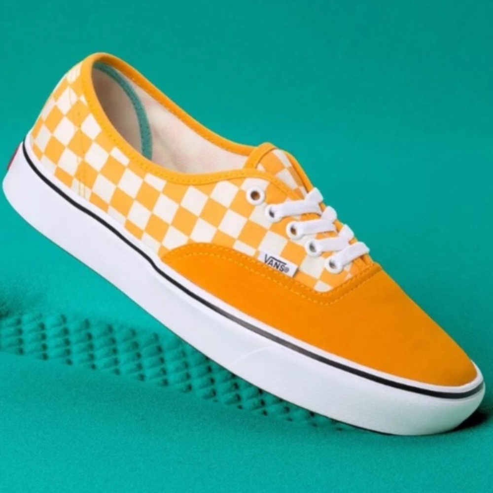 Vans confycush authentic yellow sneaker shoes chec